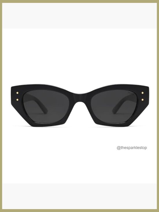 Retro Cat Eye Polarized Sunglasses with Plastic Frame main image 7